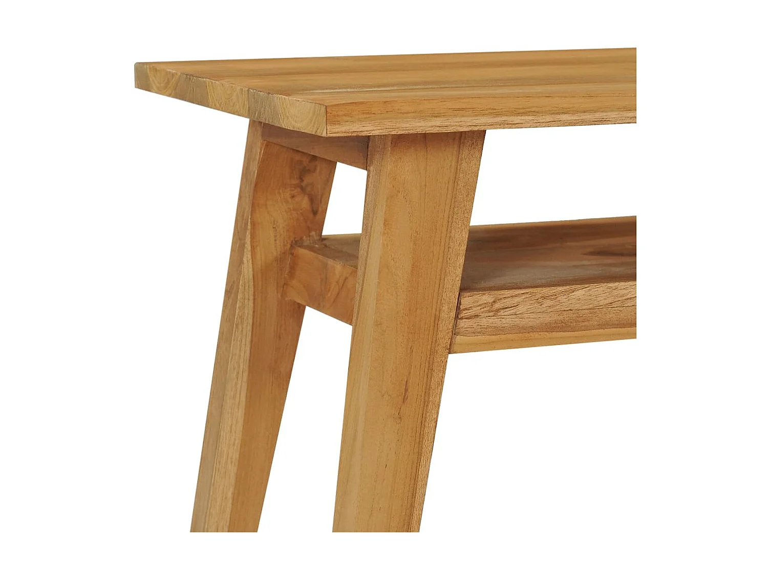 Mueble TV 120x35x45 cm Madera maciza de teca