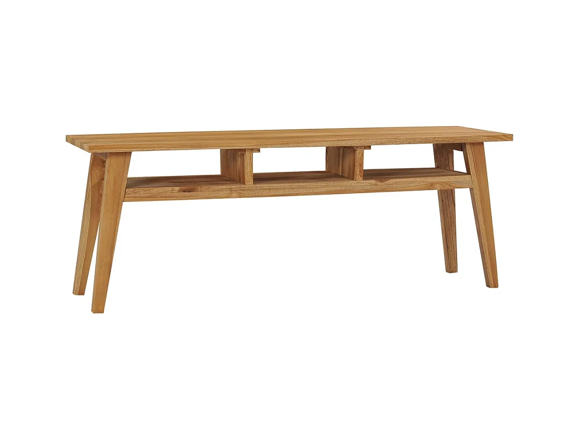 Mobile TV 120x35x45 cm Legno massello di teak