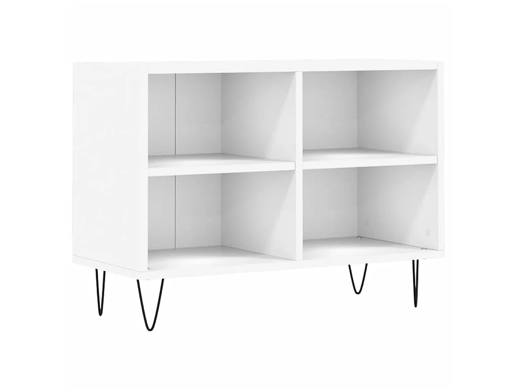 Móvel de TV branco 69,5 x 30 x 50 cm madeira projetada