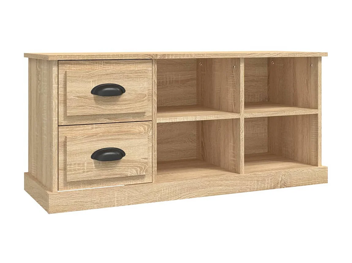 Meuble TV chêne sonoma 102x35,5x47,5 cm bois d'ingénierie