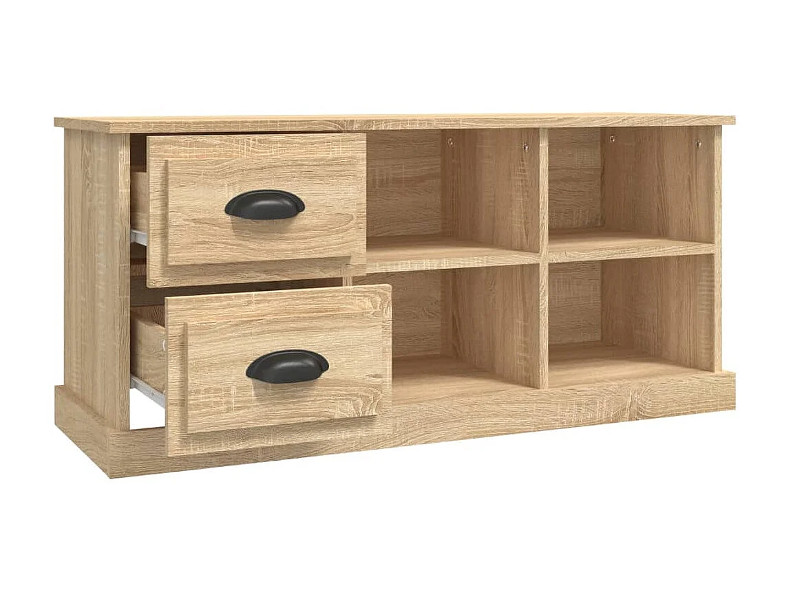 Meuble TV chêne sonoma 102x35,5x47,5 cm bois d'ingénierie