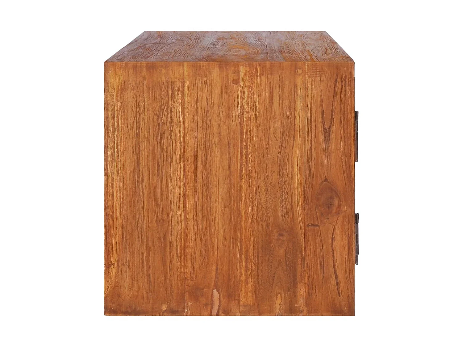 Mueble TV de pared 90x30x30 cm Madera maciza de teca