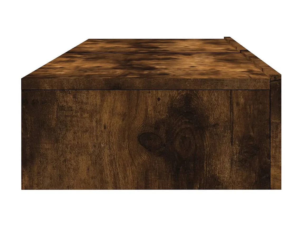 Mobili TV con luci LED 2 pz rovere affumicato 60x35x15,5 cm