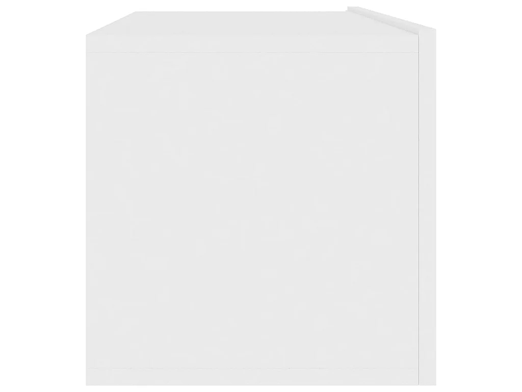 Meuble TV Blanc 100x30x30 cm Aggloméré