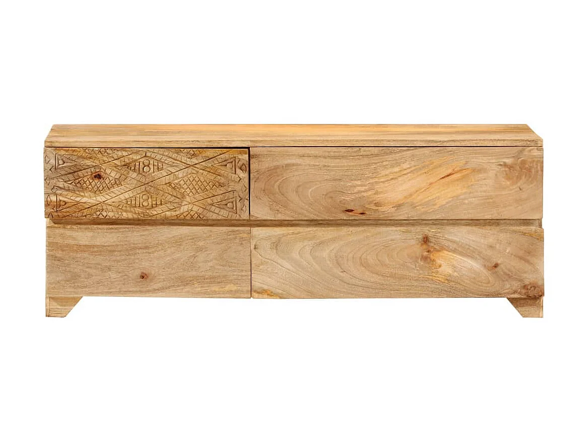 TV-Schrank Massives Mangoholz 110x30x40 cm