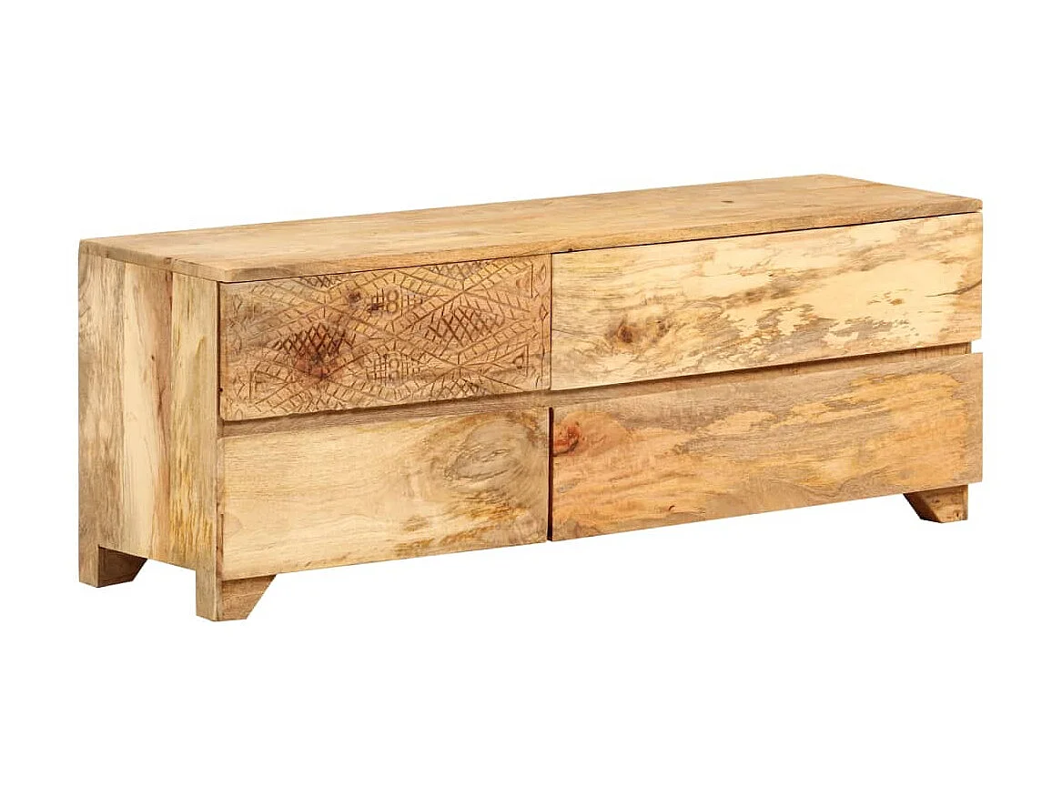 TV-Schrank Massives Mangoholz 110x30x40 cm