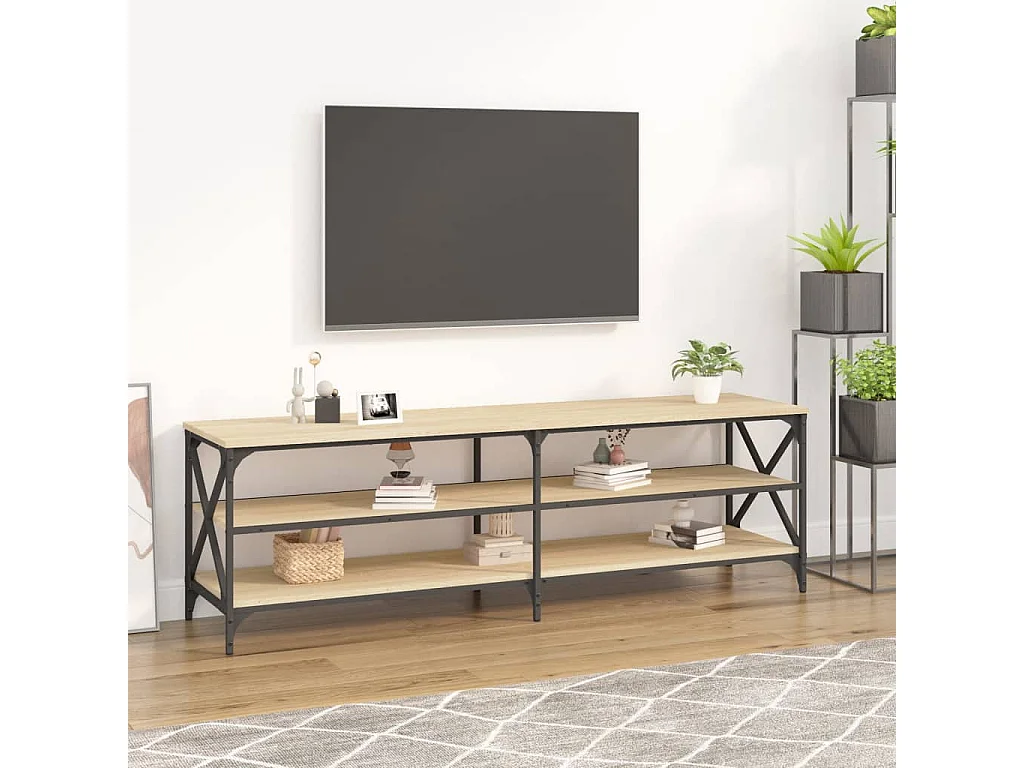 Sonoma eiken tv-meubel 160x40x50 cm samengesteld hout