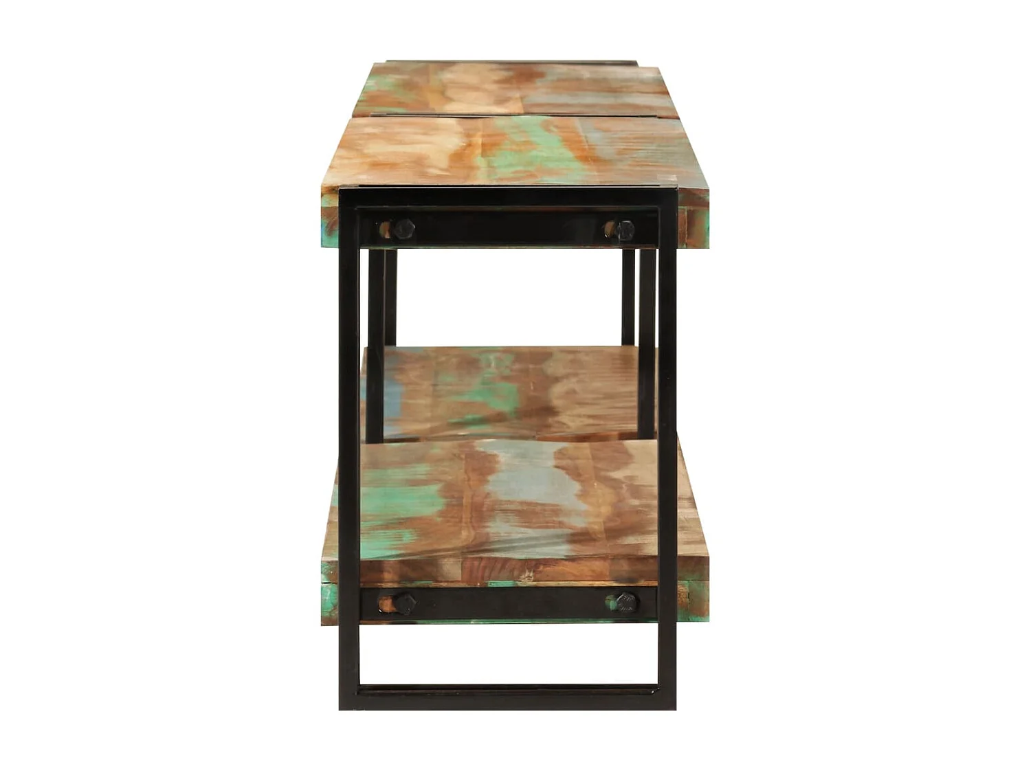 Meuble TV 180x30x40 cm bois massif de récupération