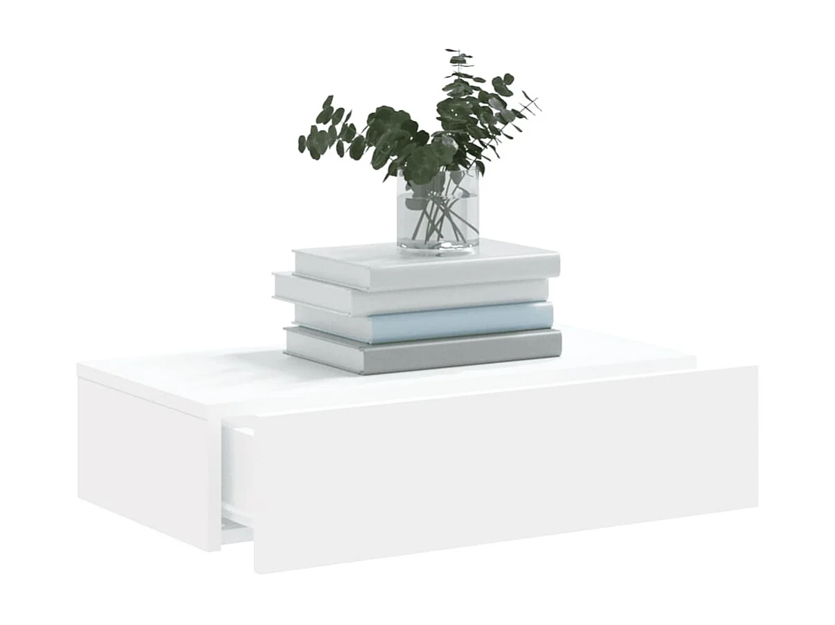 Meuble TV avec éclairage LED blanc 60x35x15,5 cm