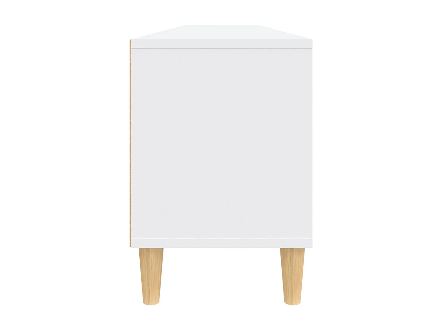 Mobile TV bianco 150x30x44,5 cm in derivati del legno