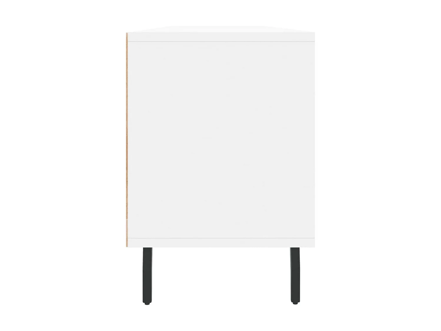 Meuble TV blanc 150x30x44,5 cm bois d'ingénierie