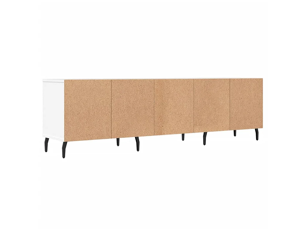 Meuble TV blanc 150x30x44,5 cm bois d'ingénierie