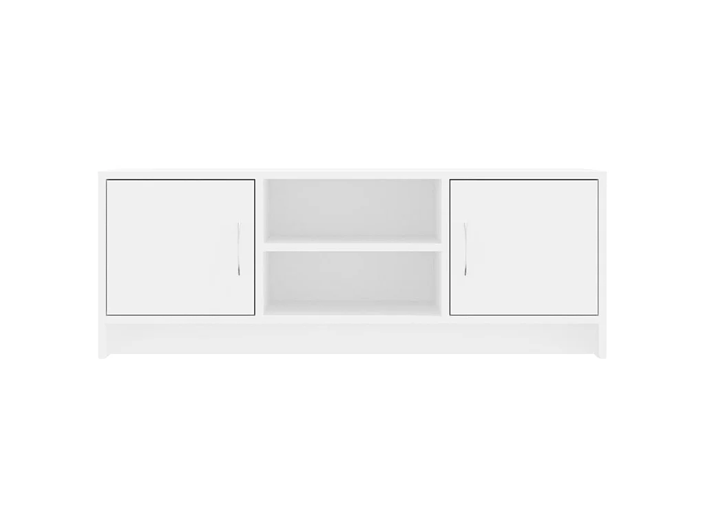 Meuble TV blanc 102x30x37,5 cm bois d'ingénierie