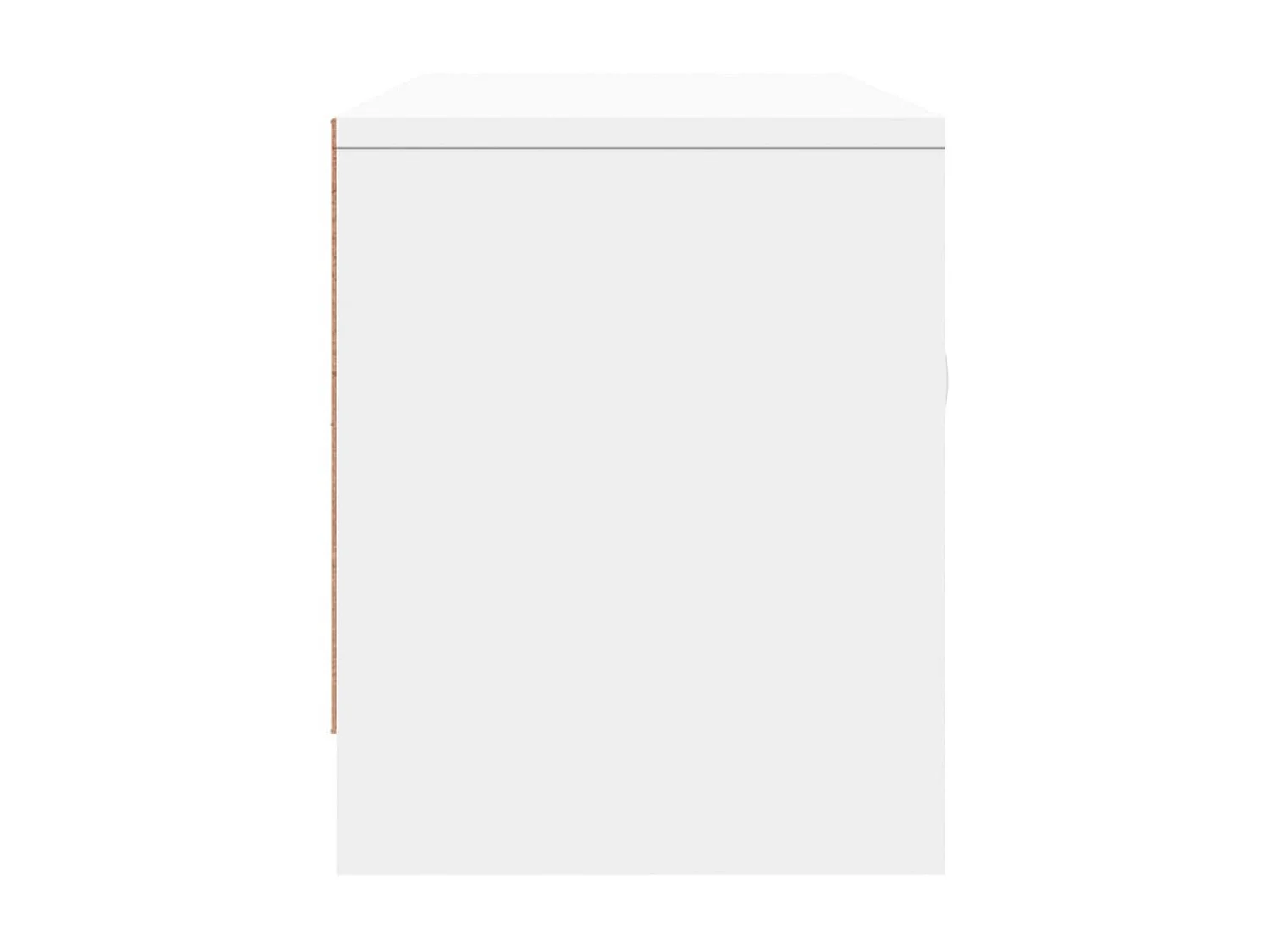 Meuble TV blanc 102x30x37,5 cm bois d'ingénierie