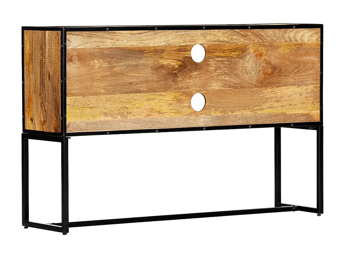 TV-Schrank 120 x 30 x 75 cm Massives Altholz