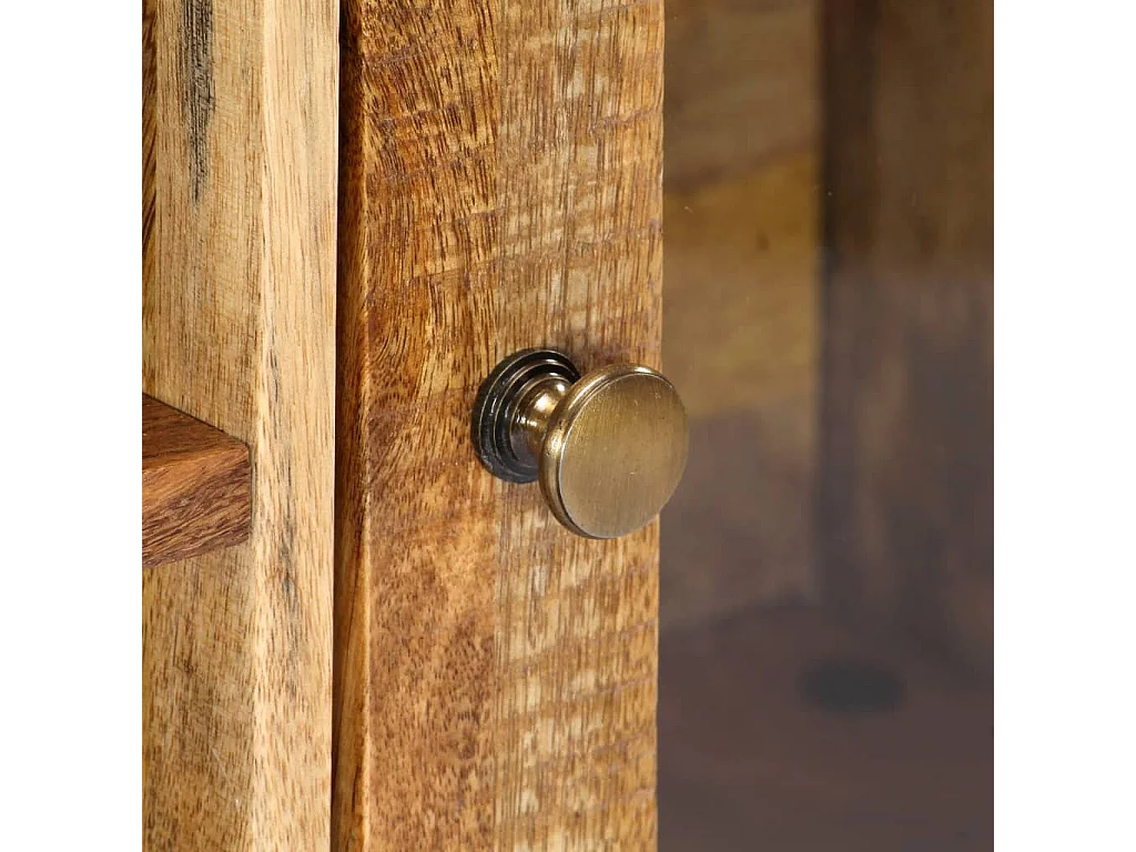 TV-Schrank 120 x 30 x 75 cm Massives Altholz