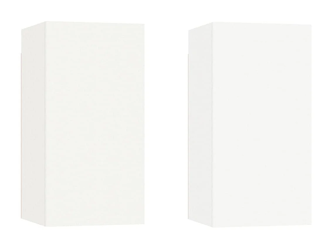 Ensemble de meubles TV 4 pcs Blanc Bois d'ingénierie