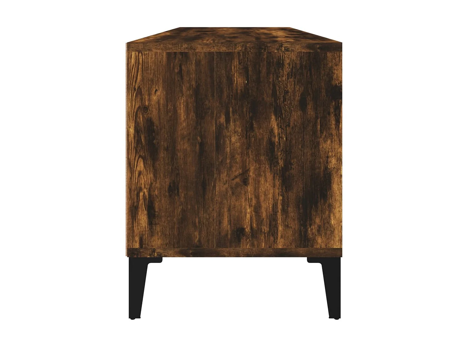 Meuble TV chêne fumé 100x34,5x44,5 cm bois d'ingénierie