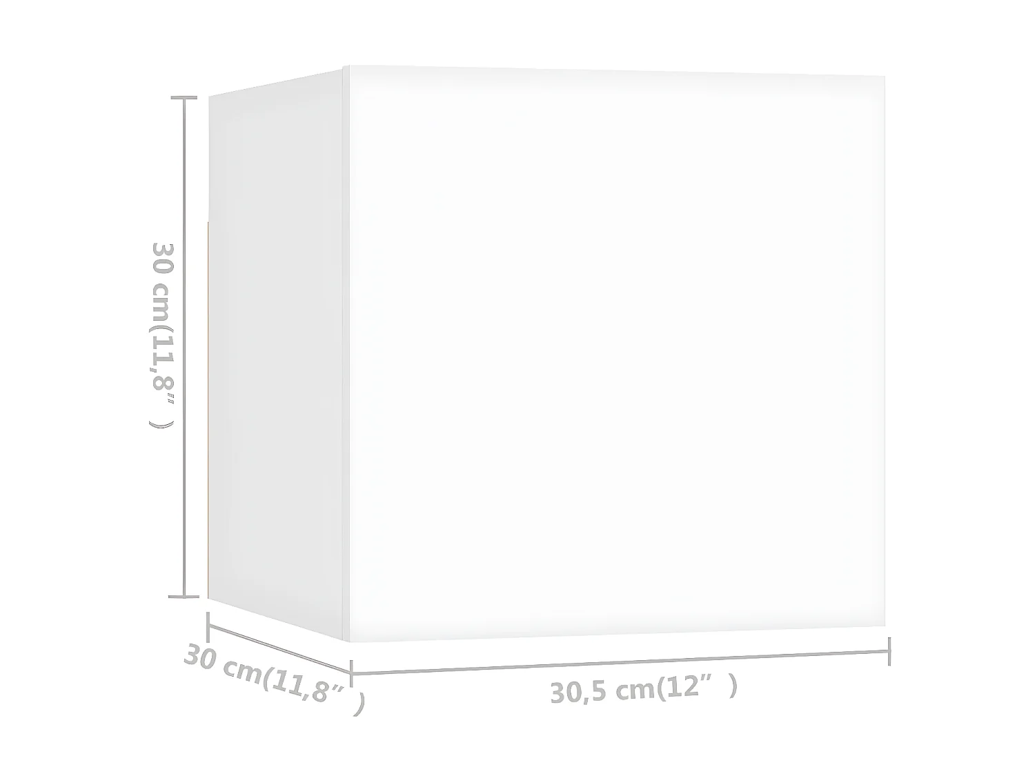 Conjunto mueble TV 6 piezas aglomerado blanco