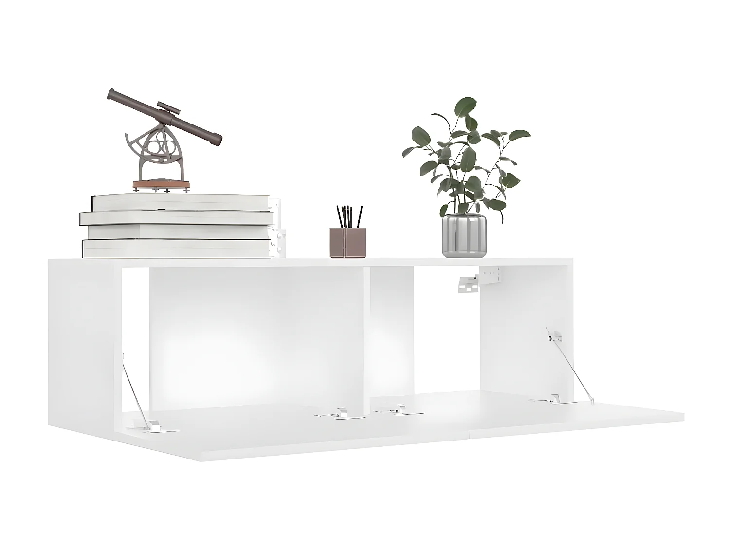 Ensemble de meubles TV 6 pcs Blanc Aggloméré