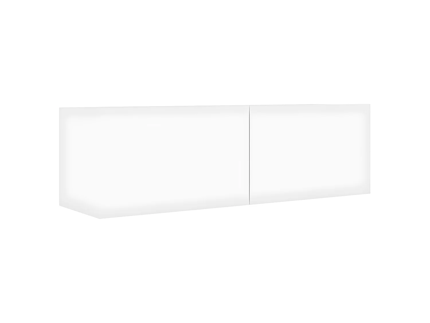 Ensemble de meubles TV 6 pcs Blanc Aggloméré