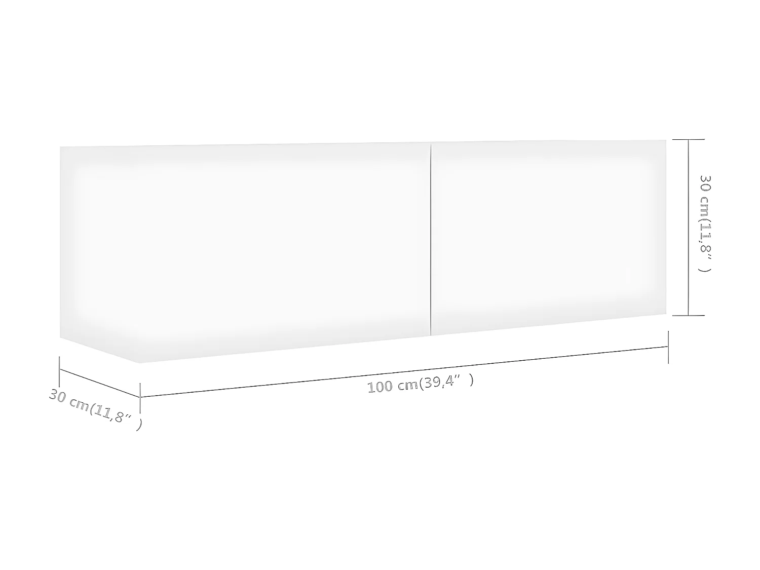 Ensemble de meubles TV 6 pcs Blanc Aggloméré