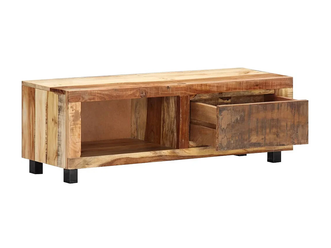 Meuble TV 100 x 30 x 33 cm Bois de récupération massif