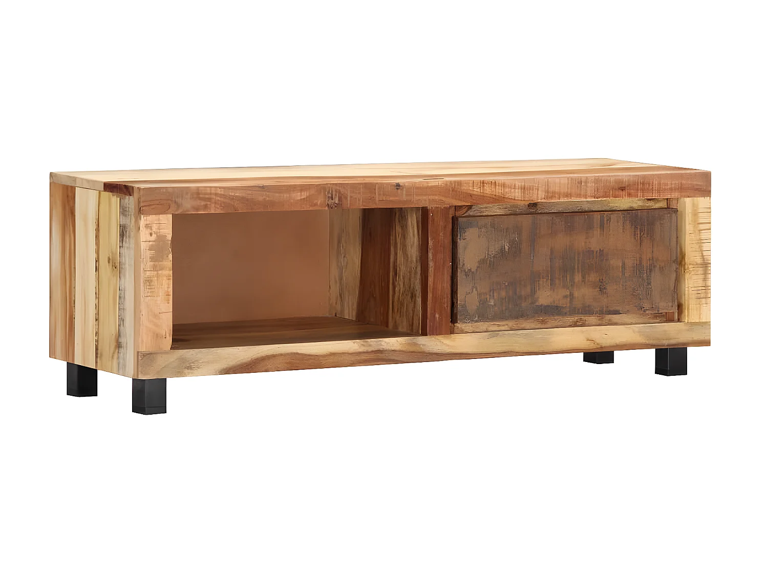 Meuble TV 100 x 30 x 33 cm Bois de récupération massif