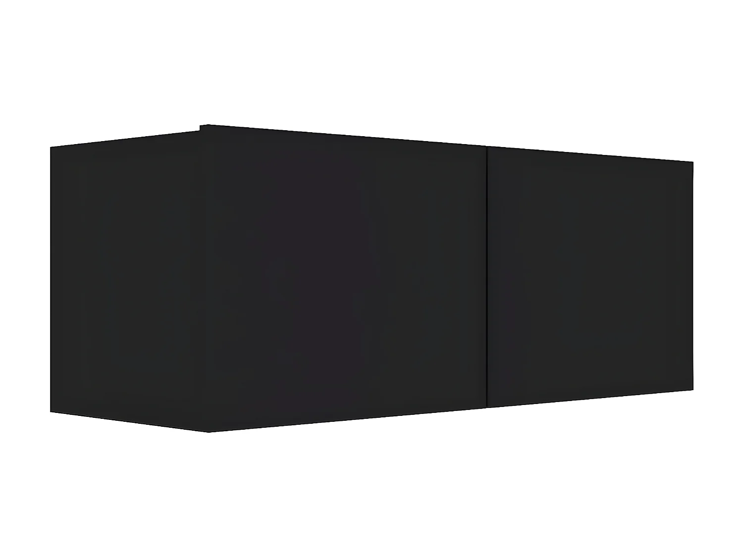 Mueble TV negro aglomerado 80x30x30 cm