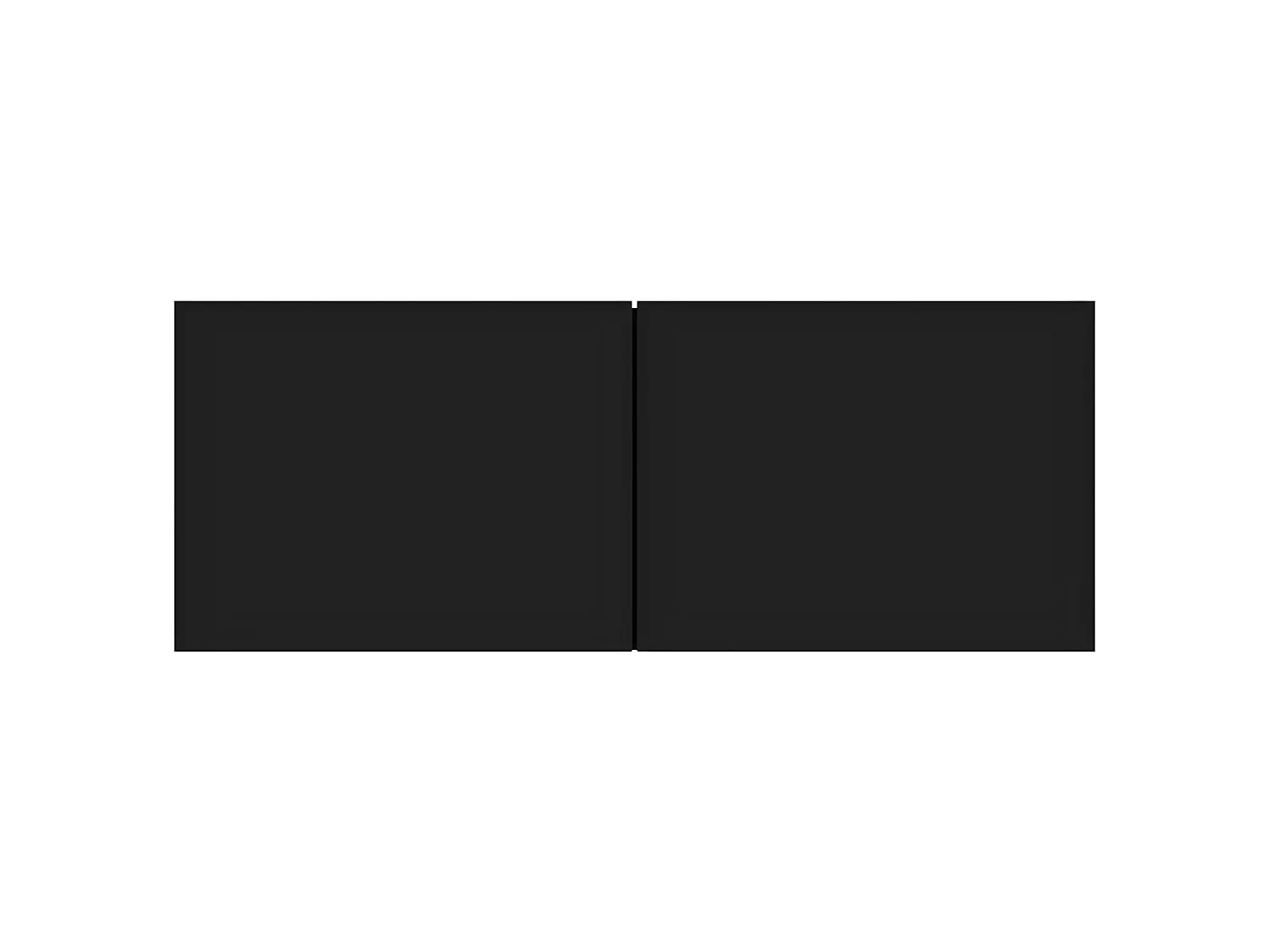 Mueble TV negro aglomerado 80x30x30 cm