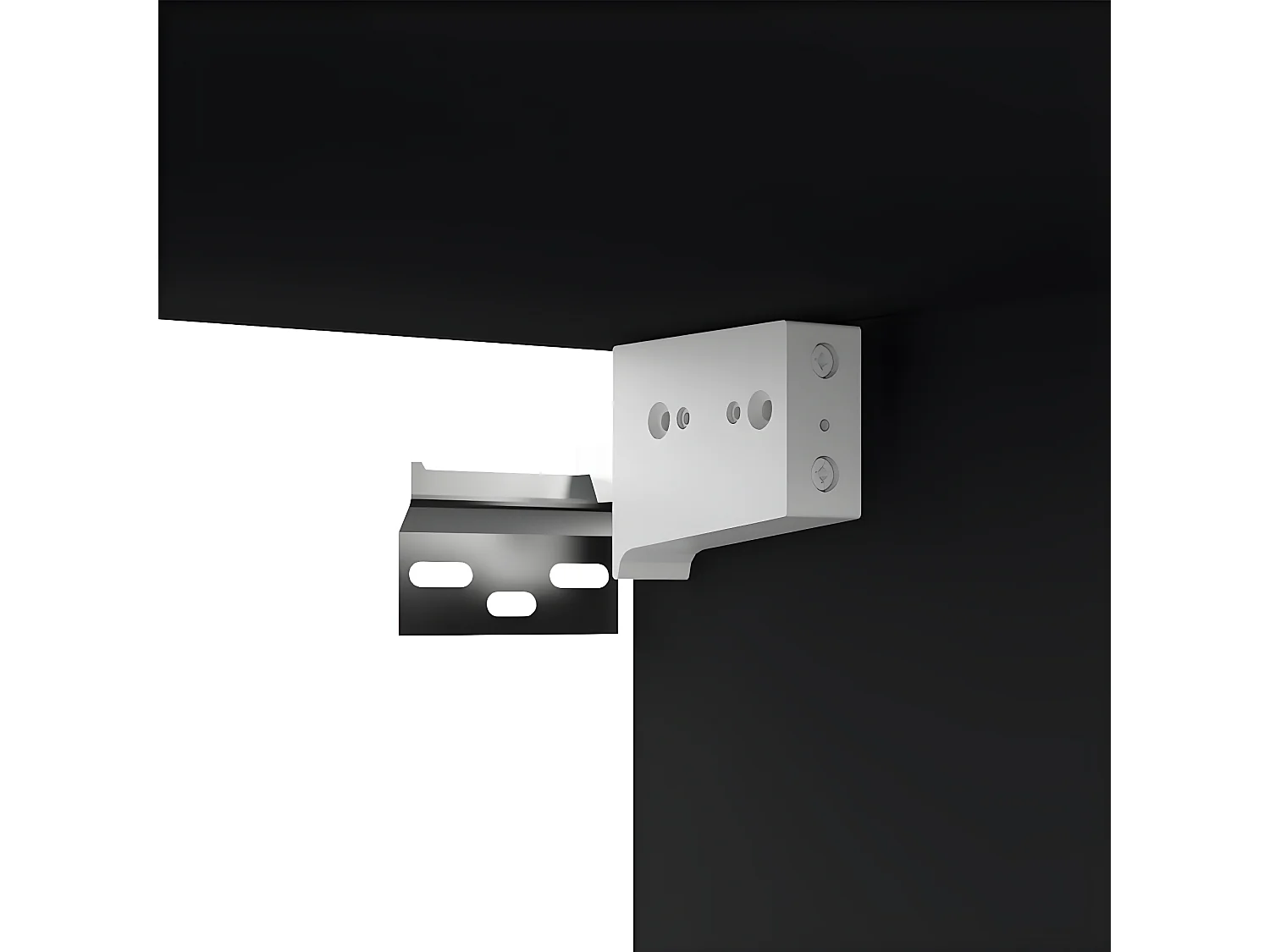 Meuble TV Noir 80x30x30 cm Aggloméré