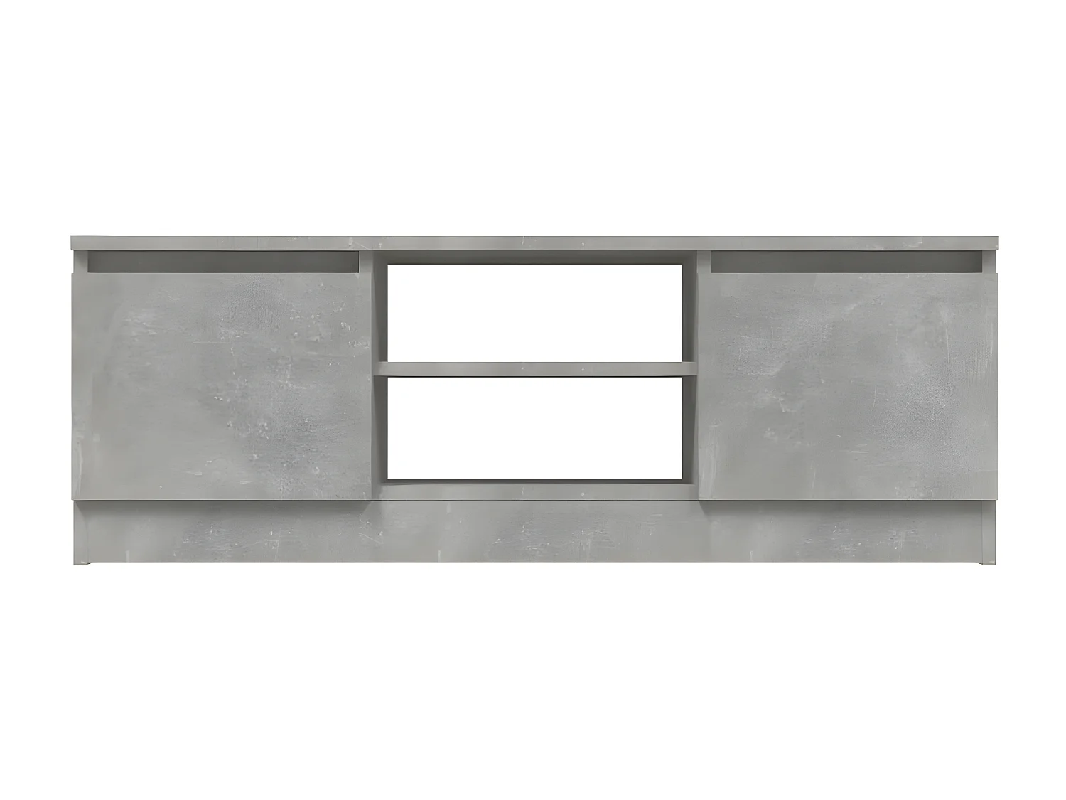 Meuble TV avec porte Gris béton 102x30x36 cm