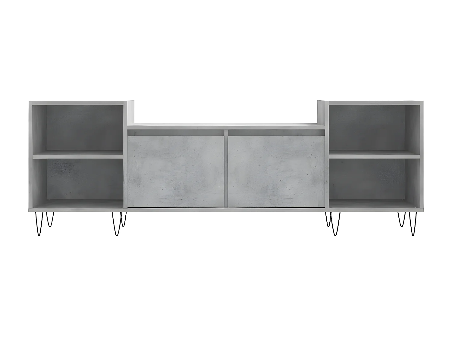 TV-Schrank Betongrau 160x35x55 cm Holzwerkstoff