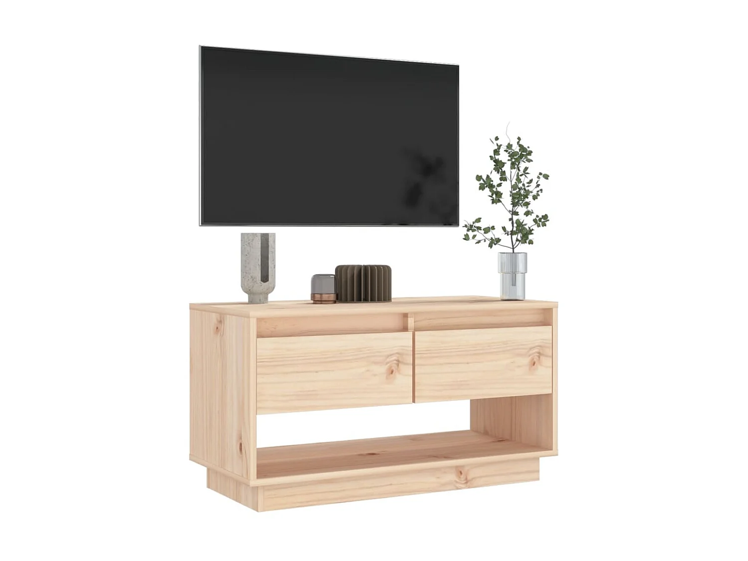 Meuble TV 74x34x40 cm Bois de pin massif