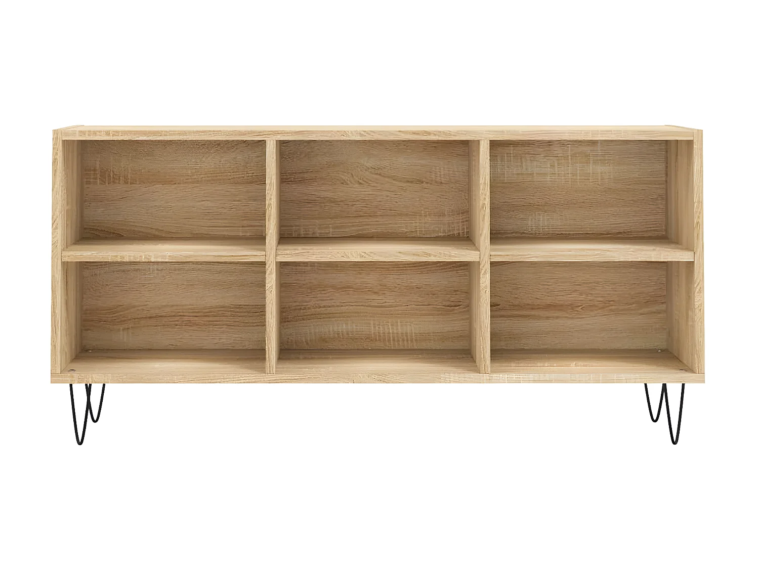 Mueble TV roble Sonoma 103,5x30x50 cm madera contrachapada