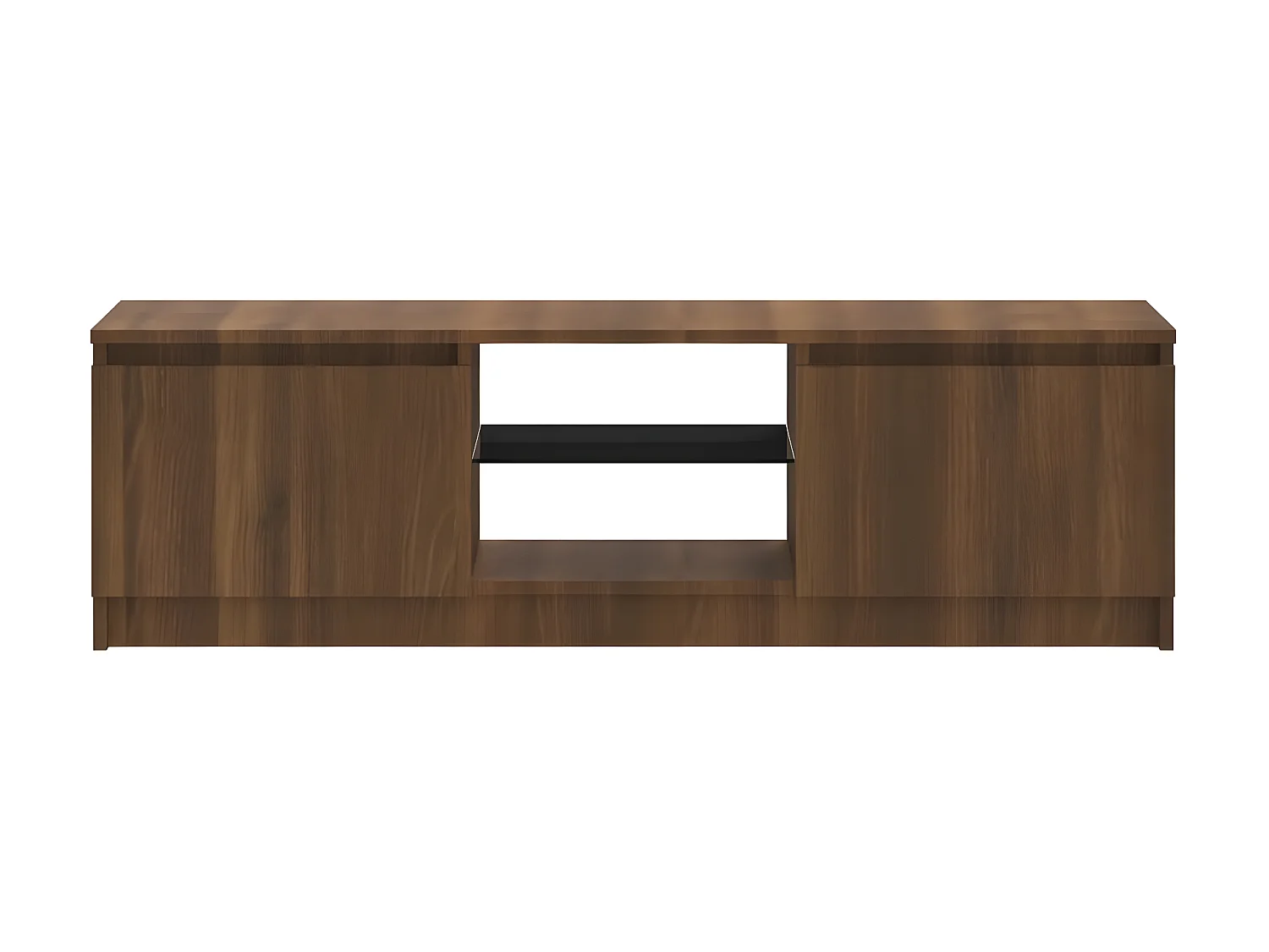 Meuble TV avec lumières LED chêne marron 120x30x35,5 cm