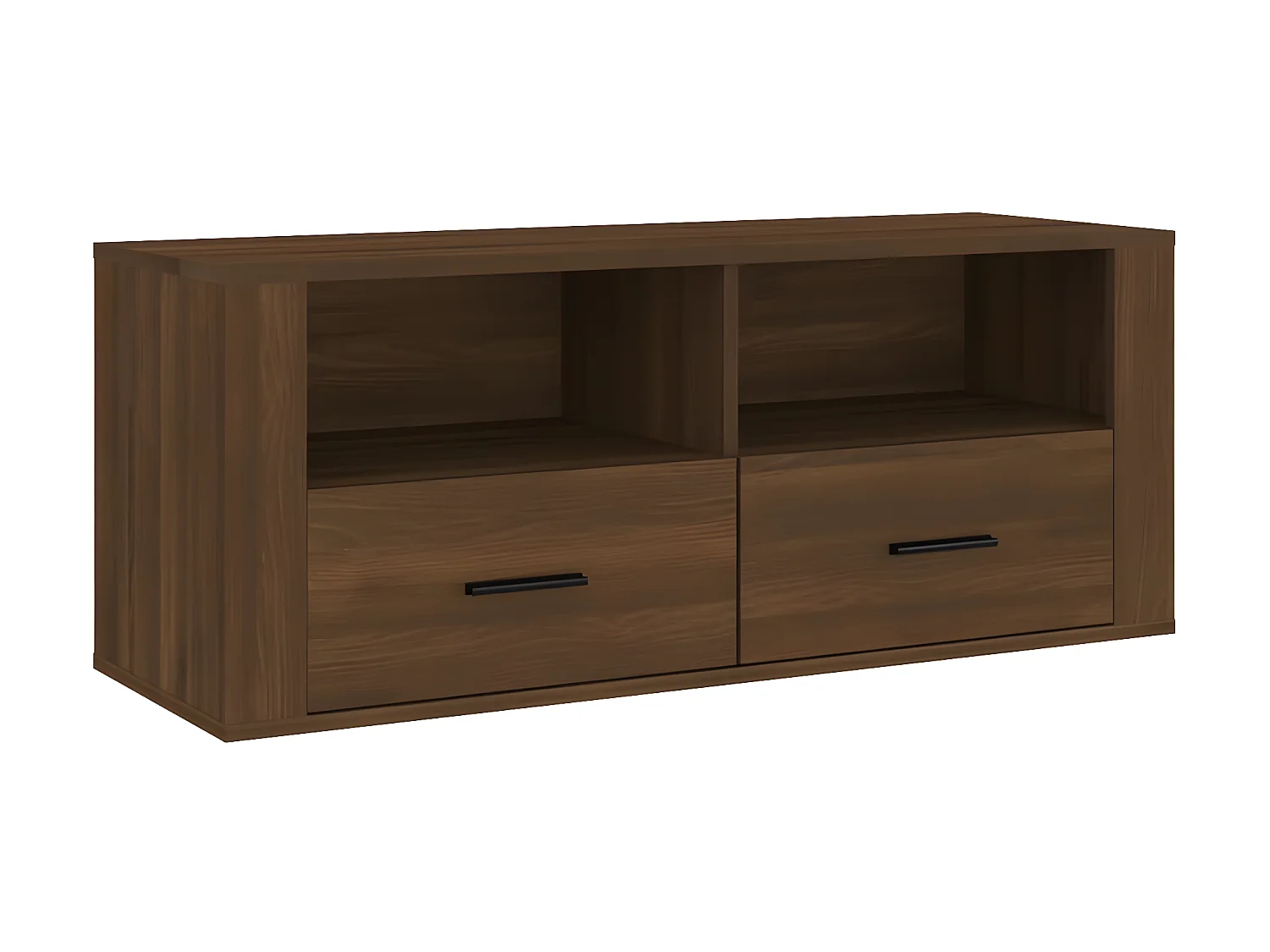 Meuble TV Chêne marron 100x35x40 cm Bois d'ingénierie