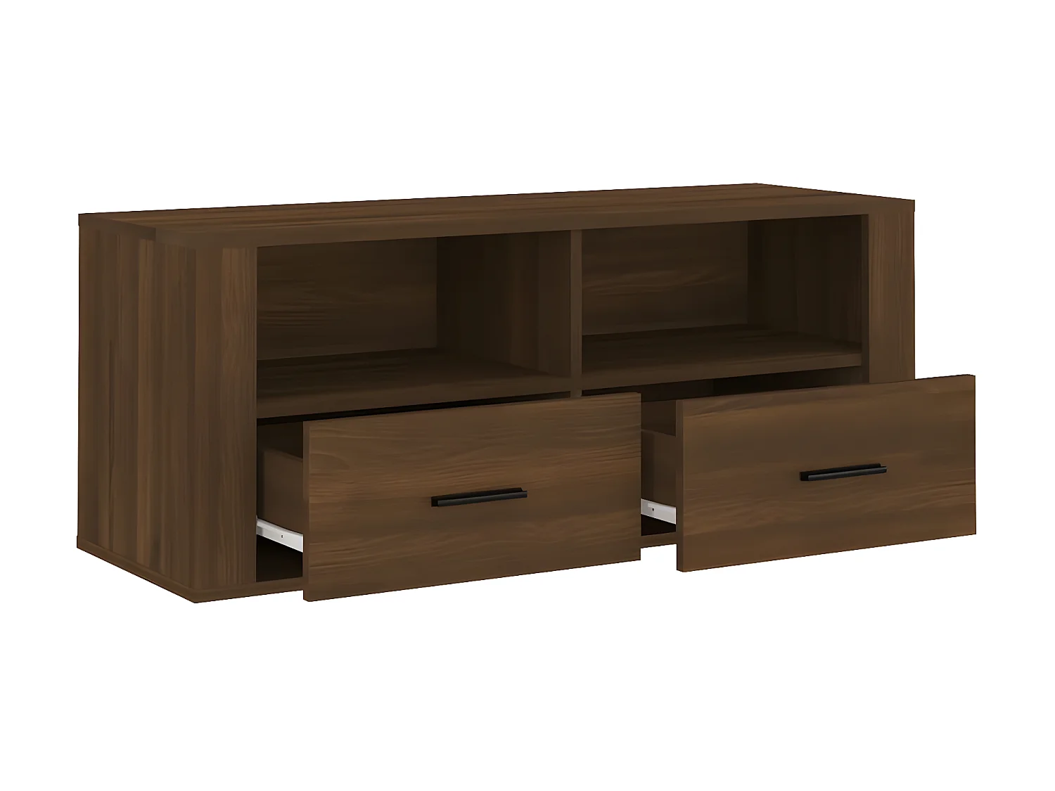 Meuble TV Chêne marron 100x35x40 cm Bois d'ingénierie