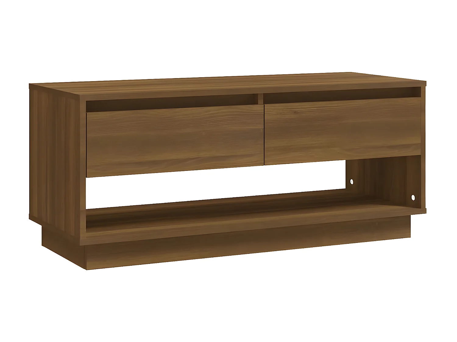 Meuble TV Chêne marron 102x41x44 cm Aggloméré