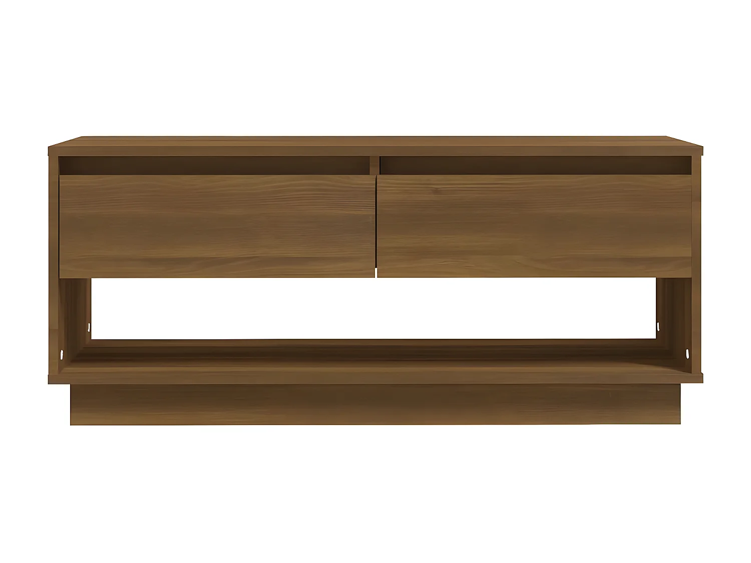 Meuble TV Chêne marron 102x41x44 cm Aggloméré