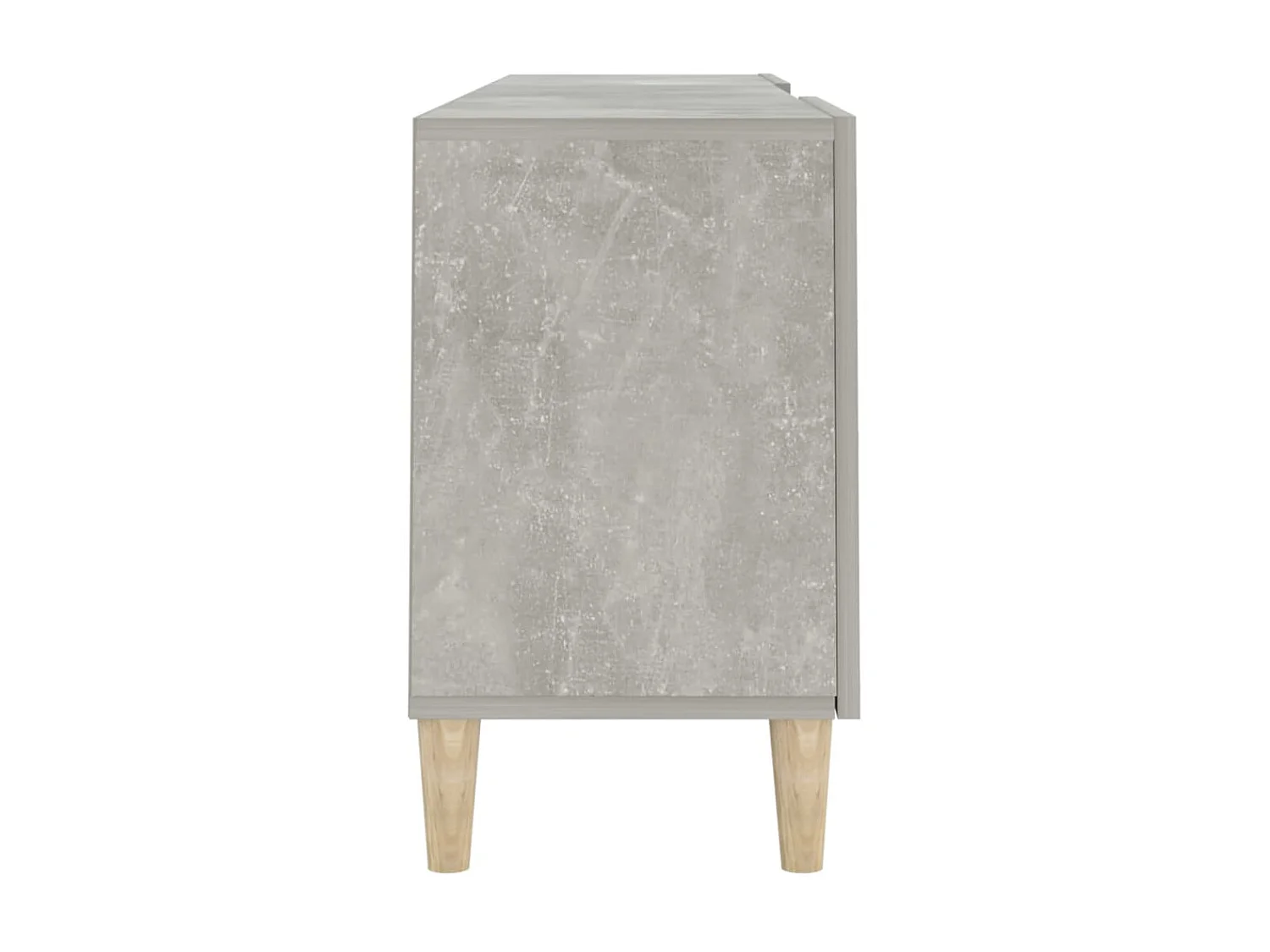 Meuble TV Gris béton 150x30x50 cm Bois d'ingénierie