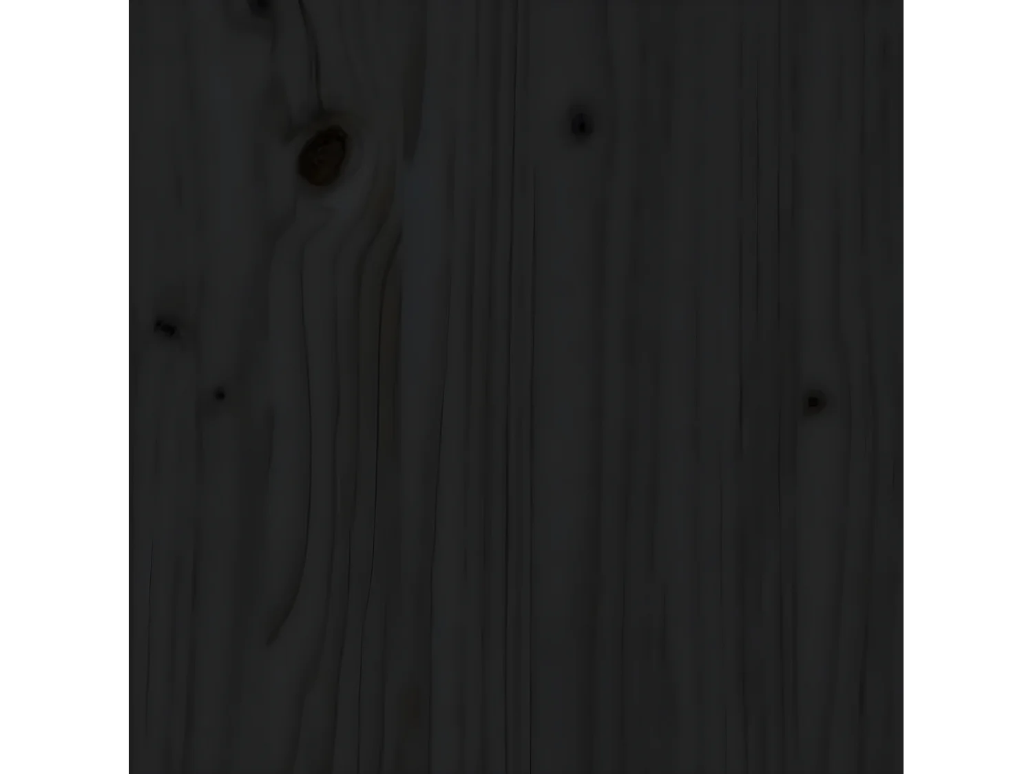 Mueble TV negro 90x40x60 cm Madera maciza de pino