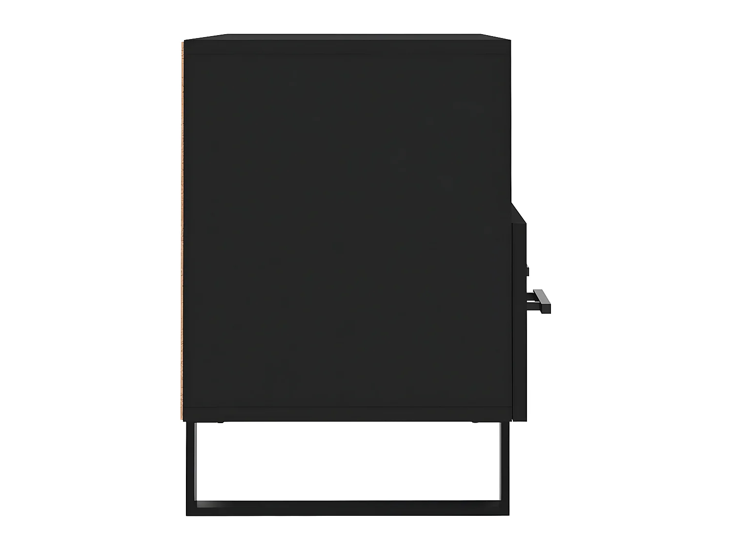 Meuble TV Noir 80x36x50 cm Bois d'ingénierie