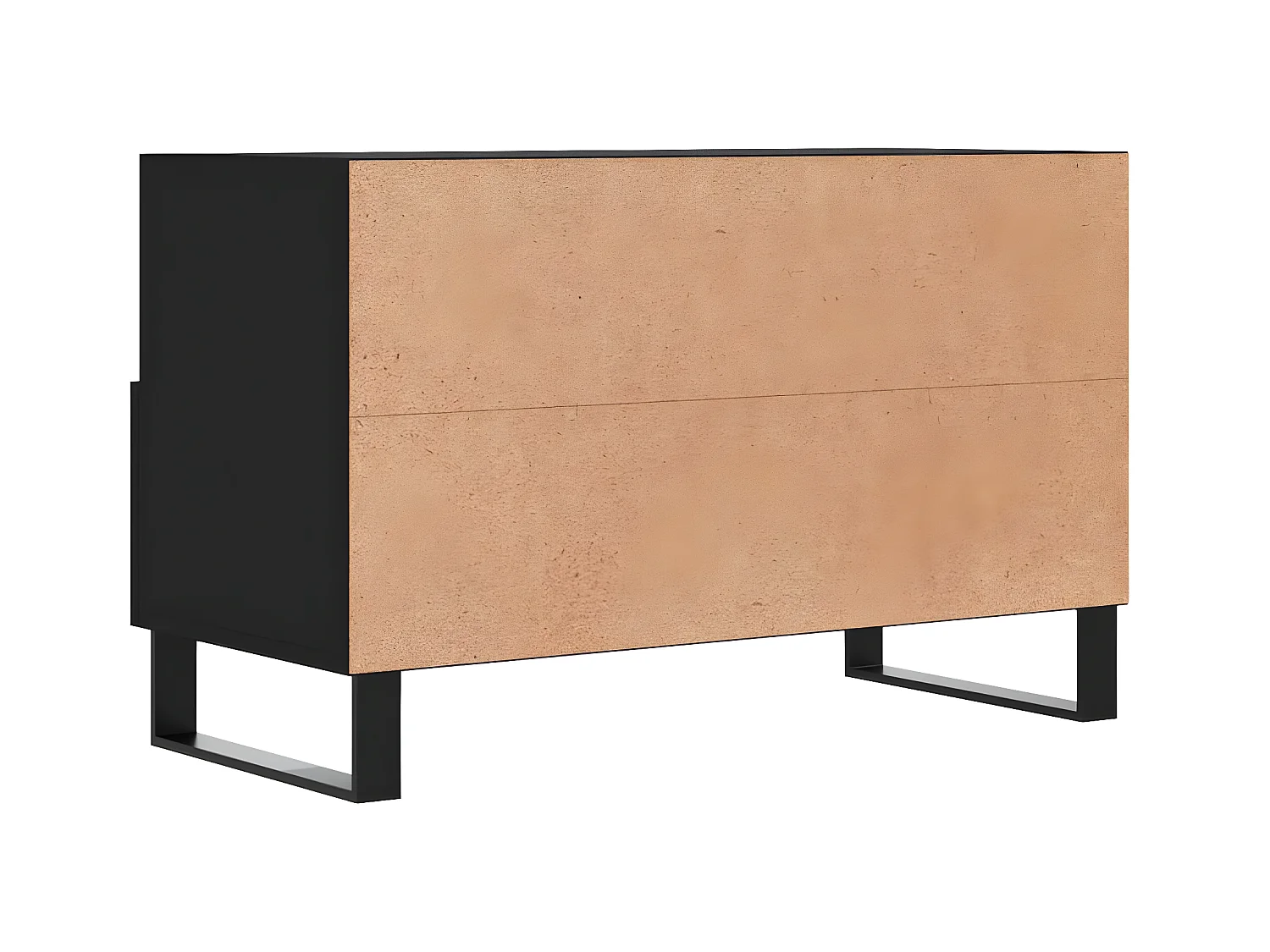 Meuble TV Noir 80x36x50 cm Bois d'ingénierie