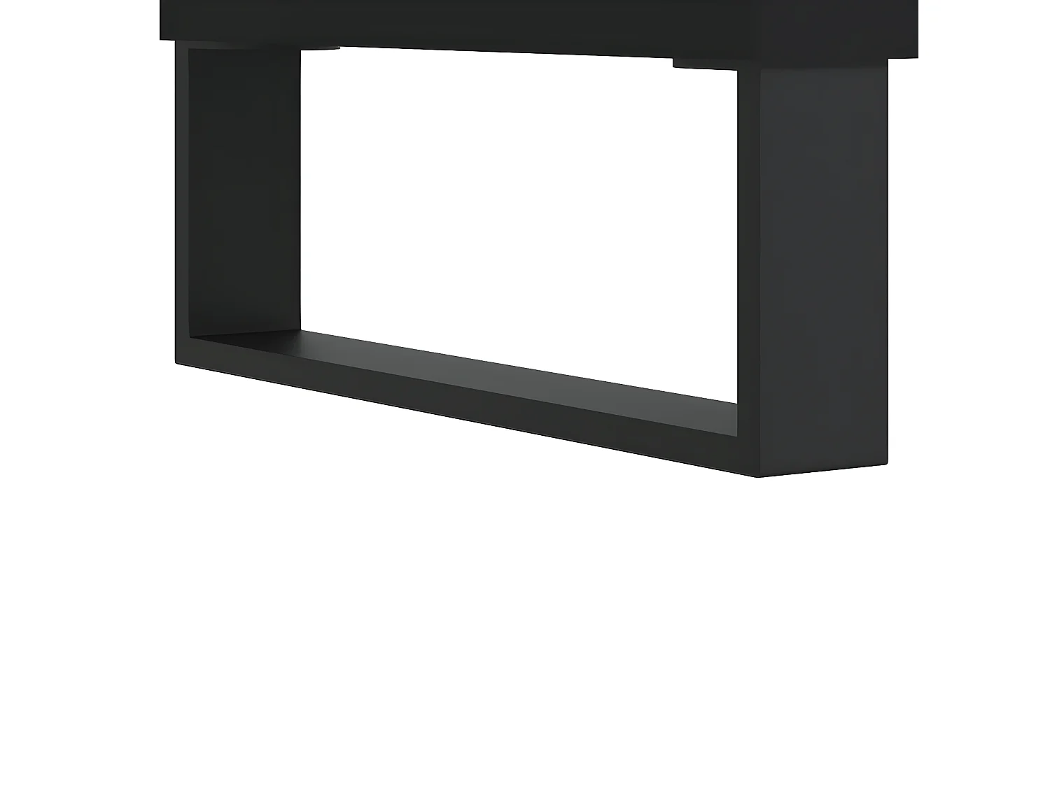 Meuble TV Noir 80x36x50 cm Bois d'ingénierie