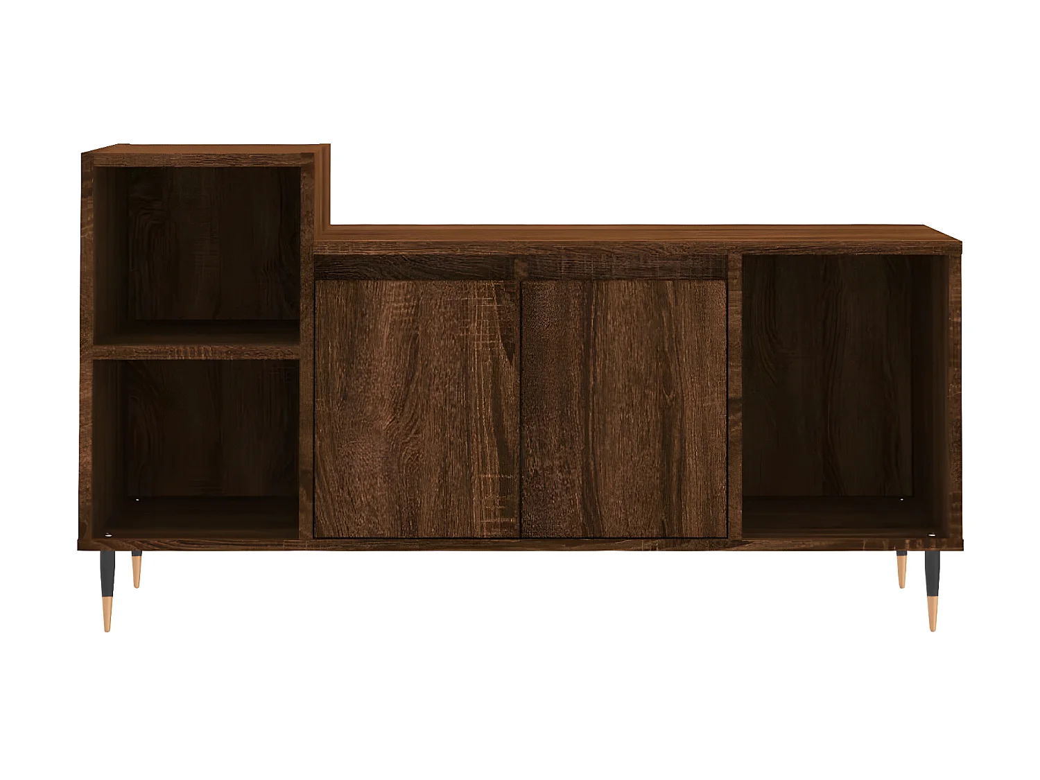 Meuble TV Chêne marron 100x35x55 cm Bois d'ingénierie