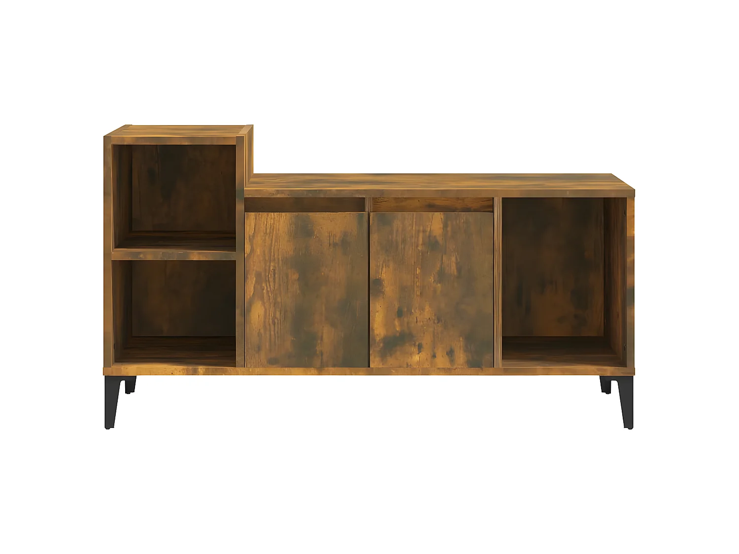 Mueble TV Roble ahumado 100x35x55 cm Madera contrachapada