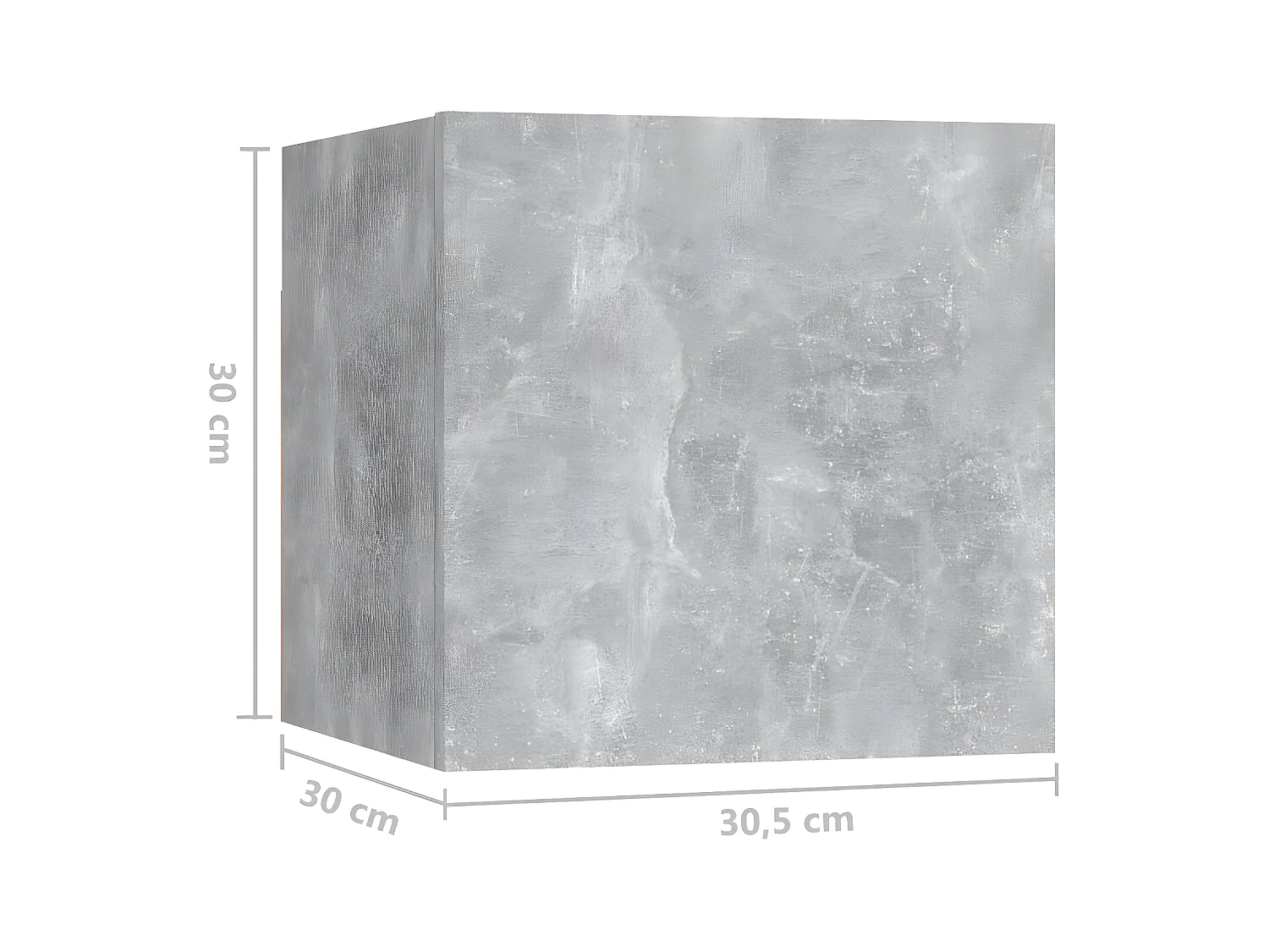 Ensemble de meuble TV 8 pcs Gris béton Aggloméré