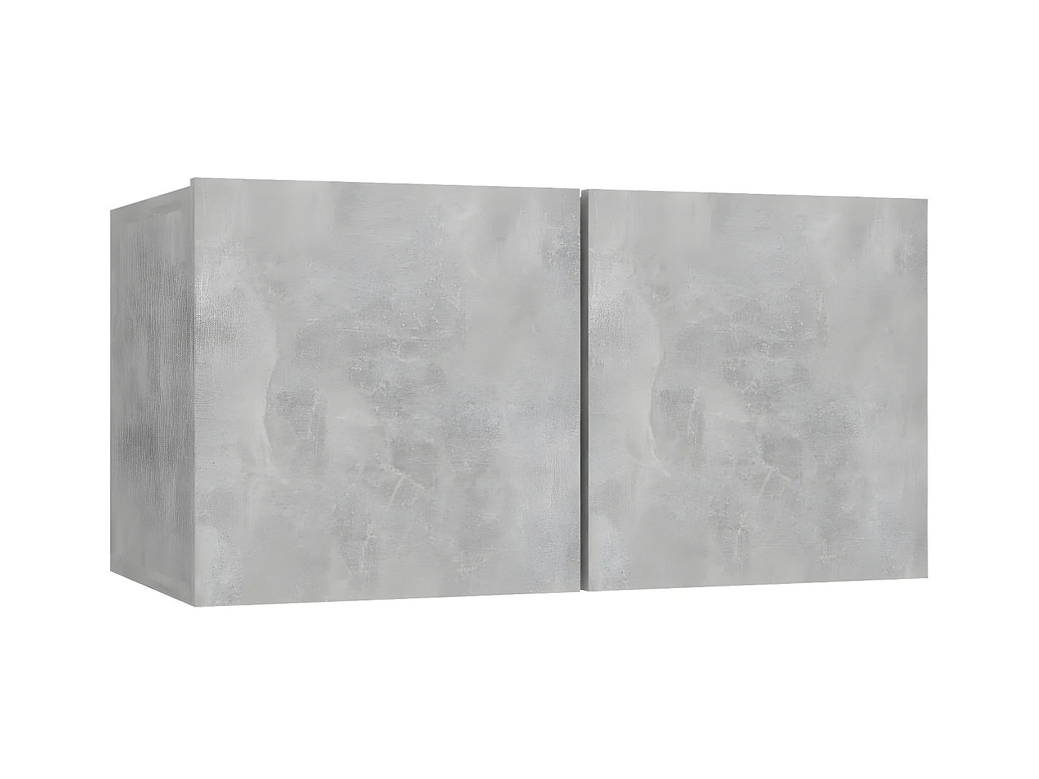 Ensemble de meuble TV 8 pcs Gris béton Aggloméré