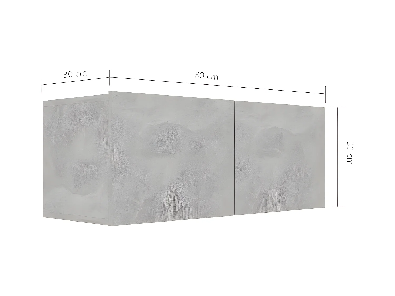 Ensemble de meuble TV 8 pcs Gris béton Aggloméré